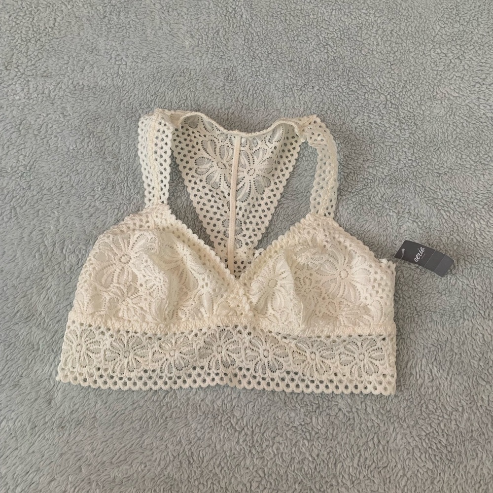 Aerie white lace bralette